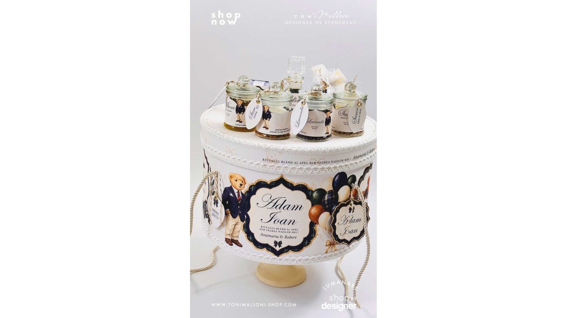 Set Prima Băiță după Botez Băiat – Paddington Bear London, stil Ralph Lauren 15